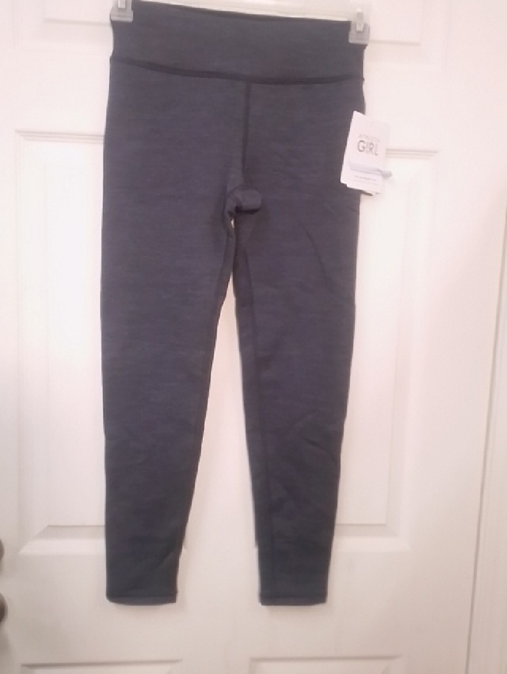 Athleta Girls' High Rise Polartec Tight Charcoal Gray Active Leggings A8